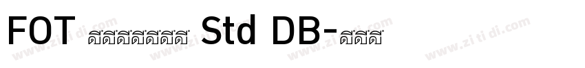 FOT ロックンロール Std DB字体转换